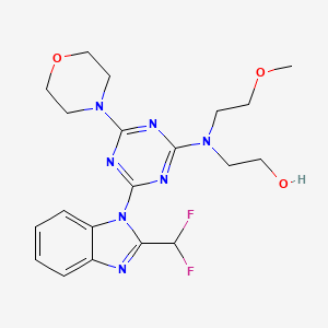 molecular formula C20H25F2N7O3 B10856957 PI3K-IN-30 