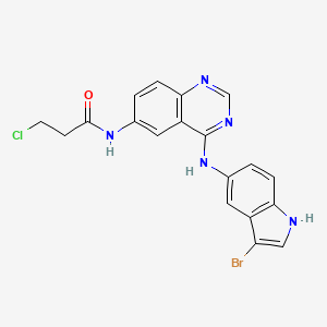 molecular formula C19H15BrClN5O B10856959 pan-HER-IN-2 