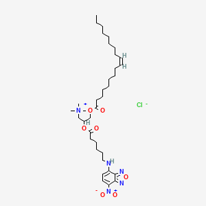 molecular formula C36H60ClN5O7 B10856962 Fluorescent DOTAP 