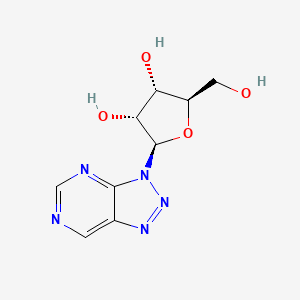 molecular formula C9H11N5O4 B10856982 8-Azanebularine 