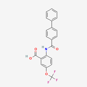 molecular formula C21H14F3NO4 B10856988 Imp2-IN-1 
