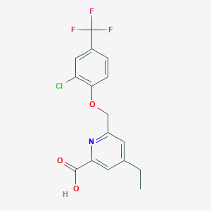 molecular formula C16H13ClF3NO3 B10856996 MRGPRX4 modulator-1 
