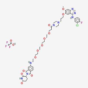 molecular formula C50H59ClF4N8O14 B10857010 MS9427 TFA 