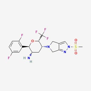 molecular formula C18H19F5N4O3S B10857050 Cofrogliptin CAS No. 1844874-26-5