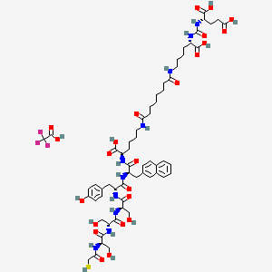 molecular formula C61H83F3N10O23S B10857062 Psma I&S tfa 