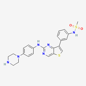 molecular formula C23H24N6O2S2 B10857069 Flt3-IN-17 