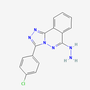 molecular formula C15H11ClN6 B10857085 Pcaf-IN-1 