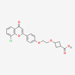 molecular formula C22H19ClO6 B10857090 cis-ccc_R08 