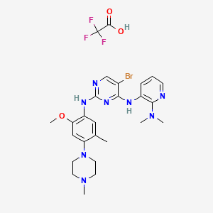 molecular formula C26H32BrF3N8O3 B10857132 TP-5801 TFA 