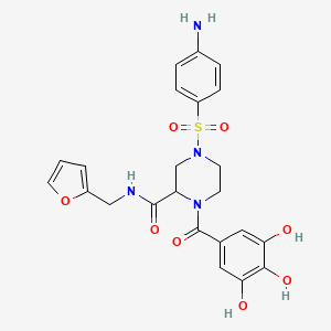 molecular formula C23H24N4O8S B10857202 HIV-1 inhibitor-45 