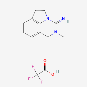 molecular formula C13H14F3N3O2 B10857225 10-methyl-1,10-diazatricyclo[6.3.1.04,12]dodeca-4(12),5,7-trien-11-imine;2,2,2-trifluoroacetic acid 