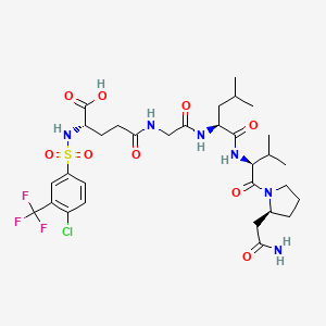 molecular formula C31H44ClF3N6O9S B10857263 Mmp-7-IN-1 