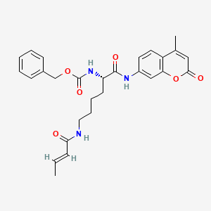 molecular formula C28H31N3O6 B10857296 CrBKA 