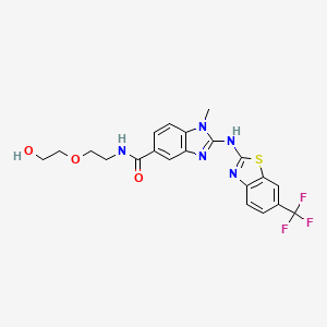 molecular formula C21H20F3N5O3S B10857298 HPPE 