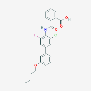 molecular formula C24H21ClFNO4 B10857303 Dhodh-IN-23 