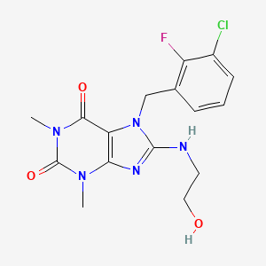 molecular formula C16H17ClFN5O3 B10857331 Pcsk9-IN-11 