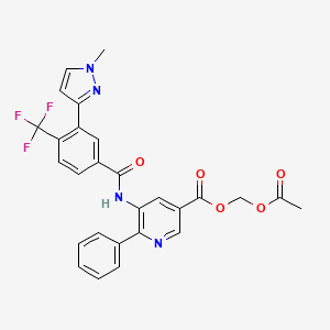 molecular formula C27H21F3N4O5 B10857339 TrkA-IN-4 