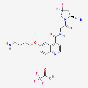 molecular formula C23H24F5N5O5 B10857370 NH2-UAMC1110 TFA 