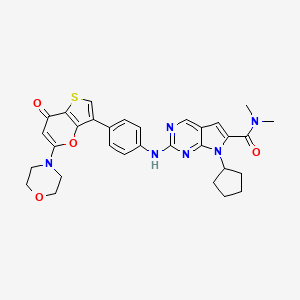 molecular formula C31H32N6O4S B10857418 SRX3177 