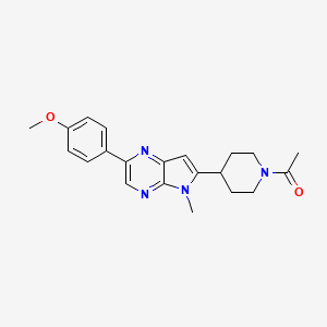 molecular formula C21H24N4O2 B10857426 Gcase activator 2 