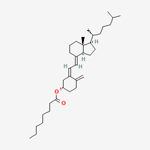 molecular formula C35H58O2 B10857526 Vitamin D3 Octanoate 