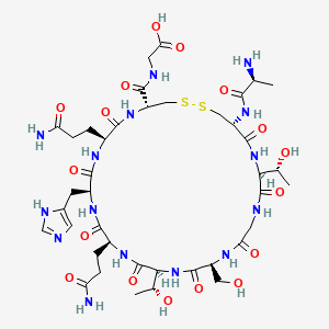molecular formula C40H63N15O17S2 B10857532 SPACE peptide 