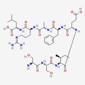 molecular formula C41H67N11O13 B10857541 HSV-gB2 (498-505) 