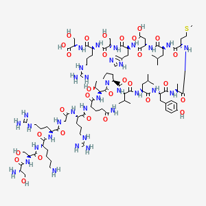 molecular formula C96H161N33O30S B10857569 Peripheral Myelin P0 Protein (180-199), mouse 