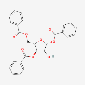 molecular formula C26H22O8 B10857632 1,3,5-Tri-O-benzoyl-a-D-ribofuranose 