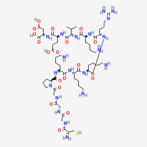 molecular formula C58H104N20O18S B10857645 SV40 large T antigen NLS 