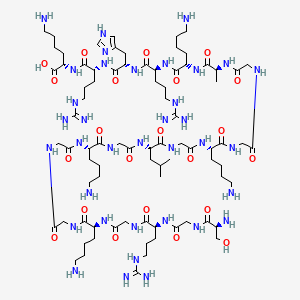 molecular formula C82H150N36O22 B10857670 Histone H4 (2-21) 