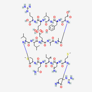 molecular formula C84H140N24O26S2 B10857712 Mad1 (6-21) 