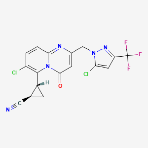 molecular formula C17H10Cl2F3N5O B10857737 (S,S)-GNE 5729 