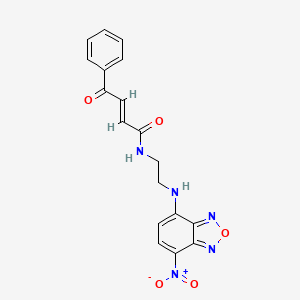 molecular formula C18H15N5O5 B10857765 Cys modifier 1 
