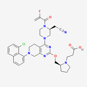 molecular formula C34H37ClFN7O4 B10857796 MRTX849 acid 