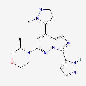 molecular formula C18H20N8O B10857828 Atr-IN-4 