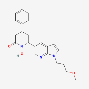 molecular formula C22H23N3O3 B10857840 Glyoxalase I inhibitor 3 