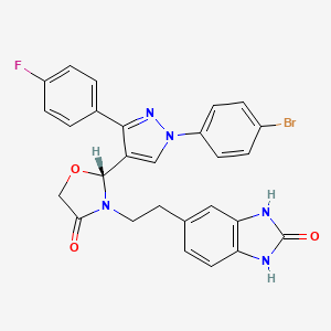 molecular formula C27H21BrFN5O3 B10857848 Canocapavir CAS No. 2137847-19-7