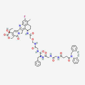 molecular formula C61H58FN9O12 B10857864 DIBAC-GGFG-NH2CH2-Dxd 