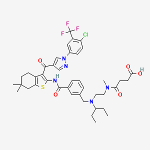 molecular formula C41H47ClF3N5O5S B10857874 NaPi2b-IN-2 