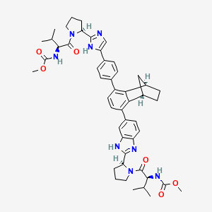 molecular formula C49H58N8O6 B10857898 Yimitasvir CAS No. 1959593-23-7