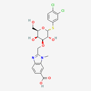 molecular formula C22H22Cl2N2O7S B10857928 Galectin-8N-IN-1 