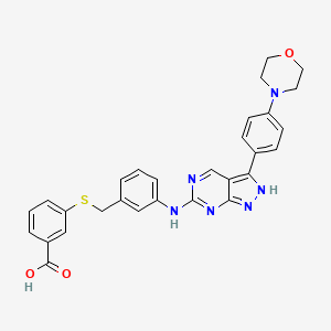 molecular formula C29H26N6O3S B10857966 Myosin V-IN-1 
