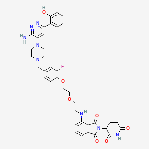 molecular formula C38H39FN8O7 B10857971 YD23 
