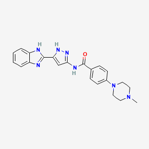 molecular formula C22H23N7O B10857972 Foxo1-IN-3 