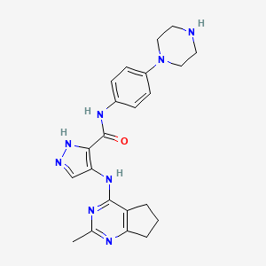 molecular formula C22H26N8O B10857974 Flt3-IN-19 