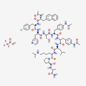 molecular formula C82H103ClF3N15O16 B10857989 Acyline (TFA) 