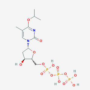 molecular formula C13H23N2O14P3 B010858 O(4)-Isopropylthymidine 5'-phosphate CAS No. 100515-08-0