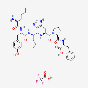molecular formula C43H59F3N8O9 B10858024 Norleual (TFA) 