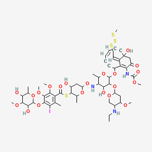 molecular formula C55H74IN3O21S4 B10858107 Calicheamicin 